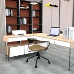 Meja Kerja Staff Custom