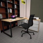 Meja Kantor L Custom