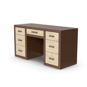 Custom Meja Kantor Bahan Kayu