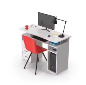 Custom Meja Kantor Putih 1 Set
