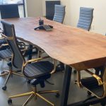Custom Meja Konferensi Kayu Desain Modern