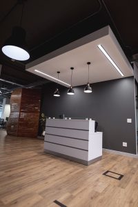 Meja Custom Resepsionis Jakarta Minimalis