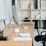 Meja Kantor Custom Kayu Minimalis