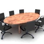Meja Meeting Custom Oval