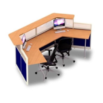 Meja Partisi 2 Staff