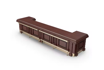 Meja Resepsionis Clasik Custom