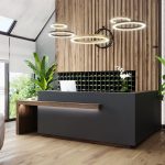 Meja Resepsionis Custom Jakarta Murah Modern