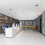 Meja Resepsionis Custom Minimalis Jakarta