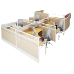 Meja Kantor Partisi Indachi L 5 Set