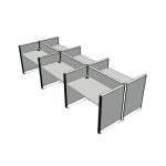 Meja Partisi Highpoint FFM H100 6 Worker 03