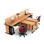 Meja Partisi Highpoint Workstation 2 1