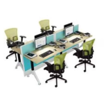 Meja Partisi Kantor Donati Slim 2.5cm 4 Set