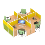 Partisi Kantor Uno 4 Set Yellow