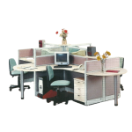 Partisi Kantor Uno 4 Staff 2