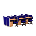 Partisi Kantor Uno 4x2 person uk. P110xL60xT125 cm