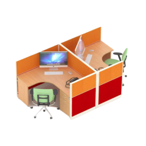 Partisi Kantor Uno seri Premium 4 Staff_Orang