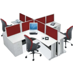 Partisi Ruangan Kantor Minimalis Kantor Indachi Configuration L402L4S